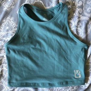 Buffbunny teal crop tank
